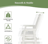 Poly Lumber Patio Glider for One Person, with Cup Holders, High Backrest and Deep Contoured Seat, HIPS Material - Photo 6