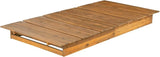 Christopher Knight Home Bard Patio Chaise Lounge Chair Outdoor, Acacia Wood Poolside Sun Lounger with 4-Thick Cushion - Photo 7