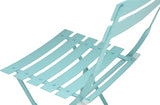 Carolina Chair & Table Bistro Set of 2 Foldable Outdoor Chairs - Elegant Powder Coated Metal Seat and Frame Folding - Photo 7