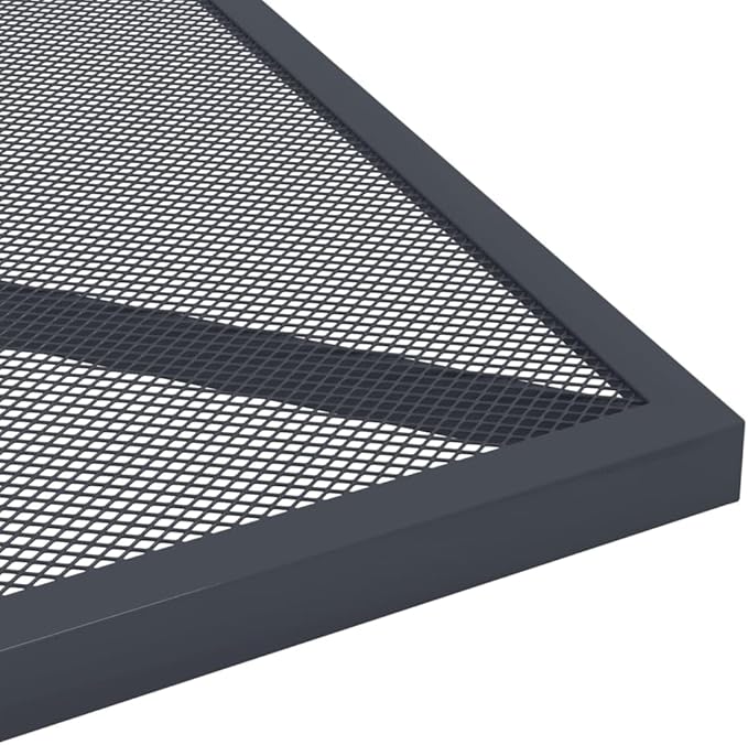 Patio Table Anthracite 19.7"x19.7"x28.3" Steel Mesh,Stylish Mesh Design Patio Table: Sturdy and Durable for Outdoor Use Outdoor Table