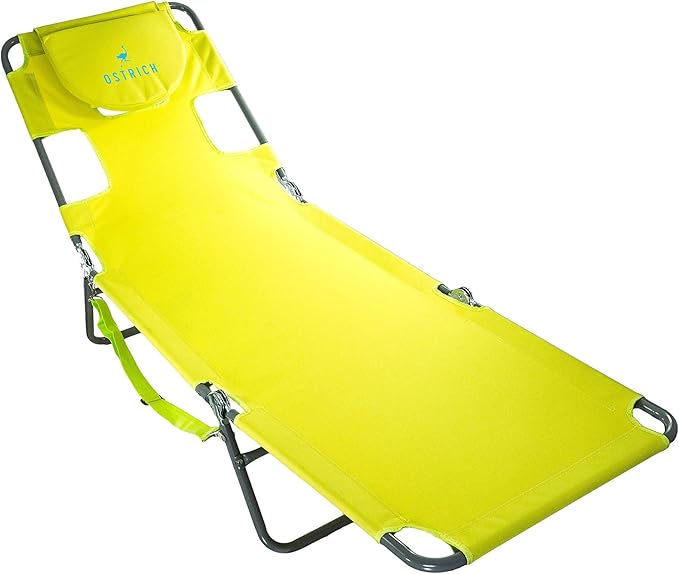 Ostrich the Original Chaise 72 x 22 Inch Lounge Portable Reclining Lounger, Outdoor Patio, Beach, Lawn, Camping - Photo 1
