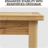 Outdoor Coffee Tables for Patio, Farmhouse Rectangle Wood Table, Weather-Resistant, 44.09" x 23.62" x 16.73" - Photo 4