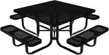 COATEDOUTDOORFURNITURE Heavy-Duty Portable Outdoor Kids Table with Umbrella Hole, Punched Steel Kids Picnic Table - Photo 1