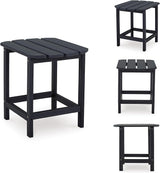 Signature Design by Ashley Sundown Treasure Modern Weather Resistant Outdoor End Table, Black - Photo 8
