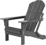 WO Home Furniture Adirondack Chairs Table Set of 3 PCS Outdoor Folding Chairs Coffee Table Weather/UV Resistant for Lawn - Photo 6