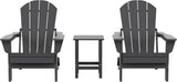 Costaelm 3 piece Patio Set, Outdoor Modern Adirondack Table and Chairs - Photo 1