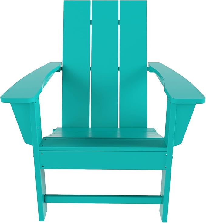 WestinTrends Ashore Modern Outdoor Folding Adirondack Chair, Turquoise