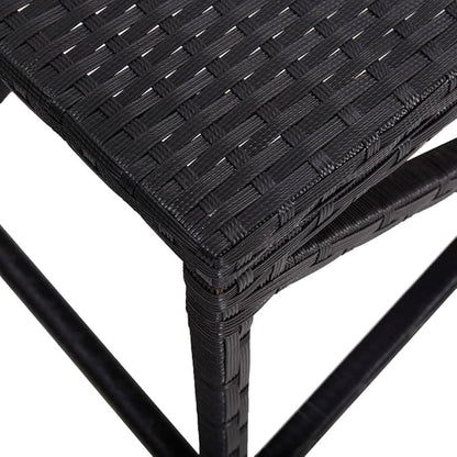 Industrial Style ,Patio Bench,Outdoor Bench,Garden Bench,Park Bench,Front Porch Chair, suitable for parks,Patio,Garden,Front Porch ,Lawn,Balcony,Backyard,Poolside,Terrace,47.2" Poly Rattan Black