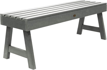 highwood AD-BENN4-CGE Weatherly Backless Bench, 4-Feet, Coastal Teak