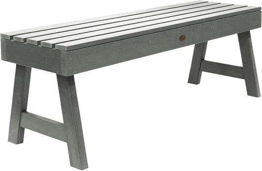 highwood AD-BENN4-CGE Weatherly Backless Bench, 4-Feet, Coastal Teak