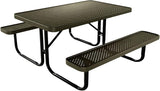 COATEDOUTDOORFURNITURE Heavy-Duty Portable Outdoor Kids Table, Punched Steel Kids Picnic Table - Photo 1