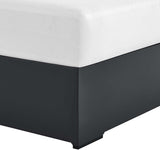 Modway Tahoe Powder-Coated Aluminum Outdoor Chaise Lounge in Gray White with Weather-Resistant Cushions - Photo 7