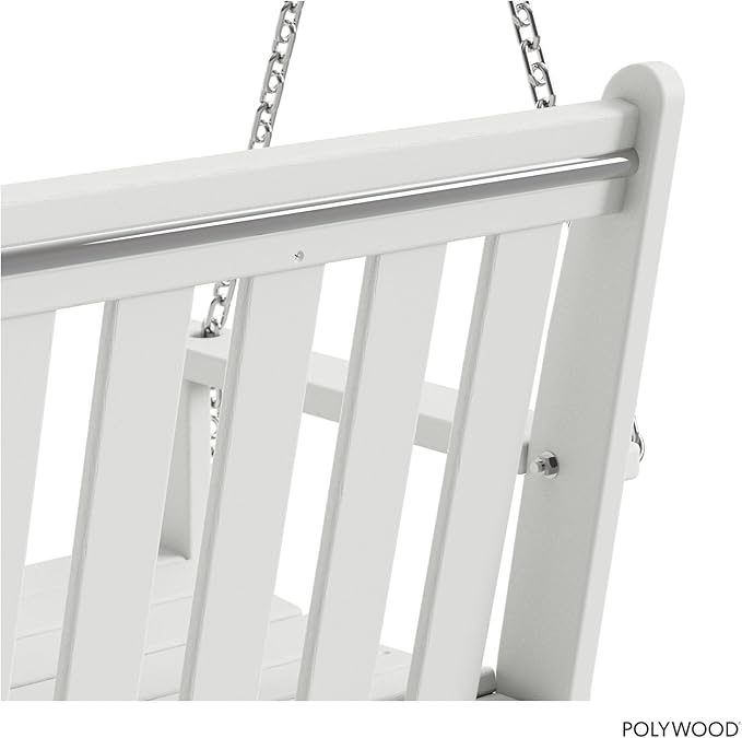 POLYWOOD GNS60WH Vineyard 60" Swing, White - Photo 6