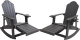 Adirondack Rocking Chair Set of 2, Weather-Resistant and Durable - Photo 1