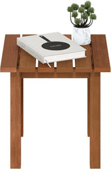 Furinno TIOMAN Patio Table, Outdoor Side Table, Patio End Table, Coffee Table in Teak Oil, for Patio, Garden, Porch - Photo 4