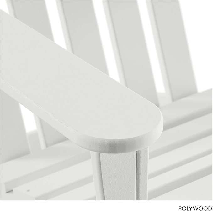 POLYWOOD AD4030WH Classic Outdoor Adirondack Chair, White