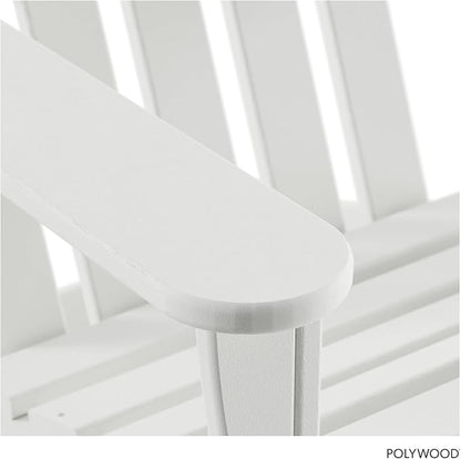 POLYWOOD AD4030WH Classic Outdoor Adirondack Chair, White