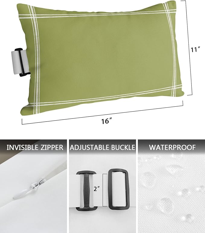 T&H XHome Outdoor Pillow for Chaise Lounge Chair - Photo 3