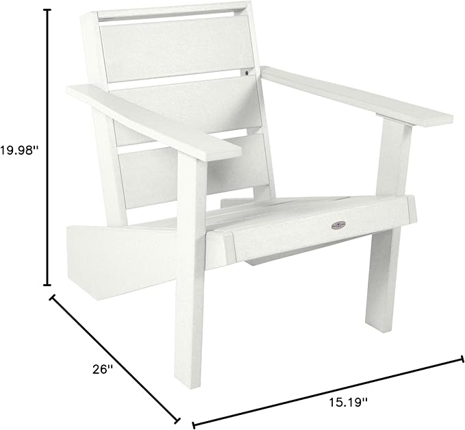 Haven Modern Adirondack Chair, Coconut White