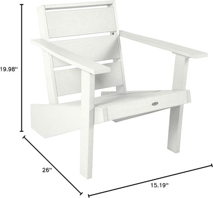 Haven Modern Adirondack Chair, Coconut White