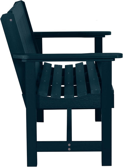 Sequoia Professional Commercial Grade Exeter Garden Bench, 4ft, Federal Blue