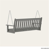 POLYWOOD GNS60GY Vineyard 60" Swing, Slate Grey - Photo 4