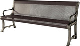 COATEDOUTDOORFURNITURE Coated Outdoor Furniture Heavy-Duty Outdoor Bench Thermoplastic Coated, Punched Steel - Photo 1