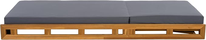 GDFStudio Outdoor Lounge Chaise Set with 4" Water-Resistant Cushions, 4-Position Adjustable Backrest Recliner - Photo 4