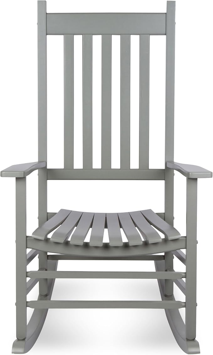 Shine Company Vermont Porch Rockers – Storm Gray (Set of 2)