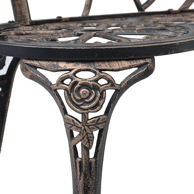 (Fast Delivery) Metal Garden Bench, Outdoor Furniture, Outdoor Seating, Seats up to 2 Persons, for Porch, Pool, Garden - Photo 5