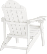 LUE BONA HDPE Adirondack Chairs Set of 4 - Salt-Spray Resistant Seating with Cup Holder for Poolside, Fire Pit - Photo 9