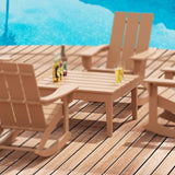 WestinTrends Ashore Outdoor Coffee Table, 32 Inch All Weather Poly Lumber Adirondack Patio Coffee Table Square Low Table - Photo 2