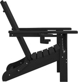 SERWALL Adirondack Chair with Dual Cup Holders, Folding Modern Adirondack Chair - Photo 10