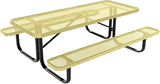 COATEDOUTDOORFURNITURE Heavy-Duty Portable Outdoor Kids Table, Expanded Metal Kids Picnic Table - Photo 1