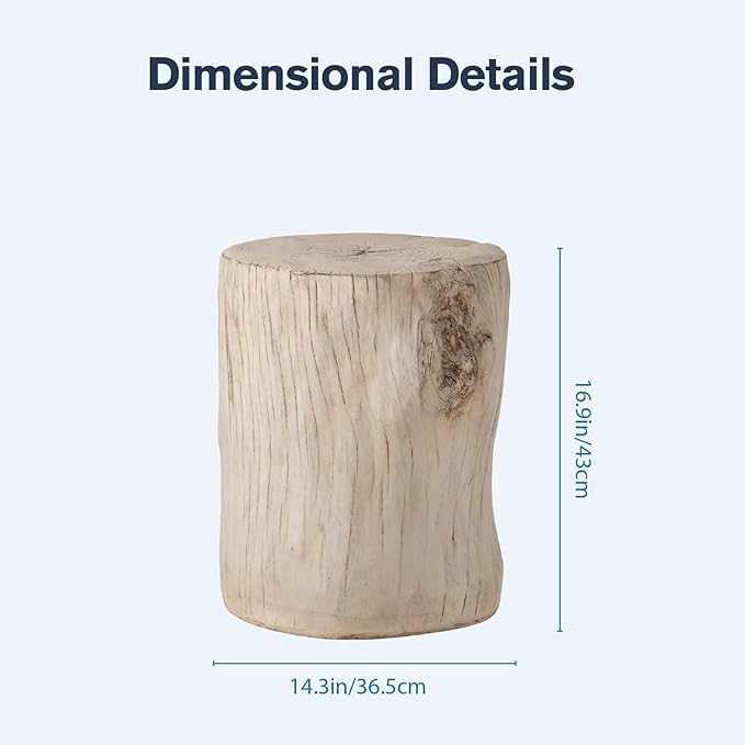 HOMPUS Concrete Outdoor Side TableSet of 2 - Photo 3