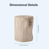 HOMPUS Concrete Outdoor Side TableSet of 2 - Photo 3