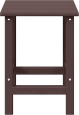 WestinTrends Malibu Square Outdoor Side Table for Adirondack Chair, Dark Brown - Photo 3