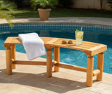 Outdoor Wooden Curved Backless Porch Bench Rustic Style Cedar/Fir Wood Log Fire Pit Bench for Patio Garden Deck and - Photo 8