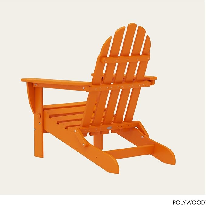 POLYWOOD AD5030TA Classic Folding Adirondack, Tangerine