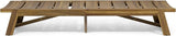 Christopher Knight Home Maki Outdoor Acacia Wood Chaise Lounge with Cushion (Set of 2), Teak and Cream - Photo 6