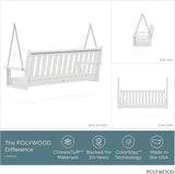 POLYWOOD GNS60WH Vineyard 60" Swing, White - Photo 2