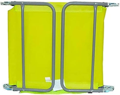 Ostrich Chaise Lounge Outdoor Portable Folding 3 Position Chair for Beach, Patio, Camp, and Pool with Carrying Strap, Neon Green (3 Pack)