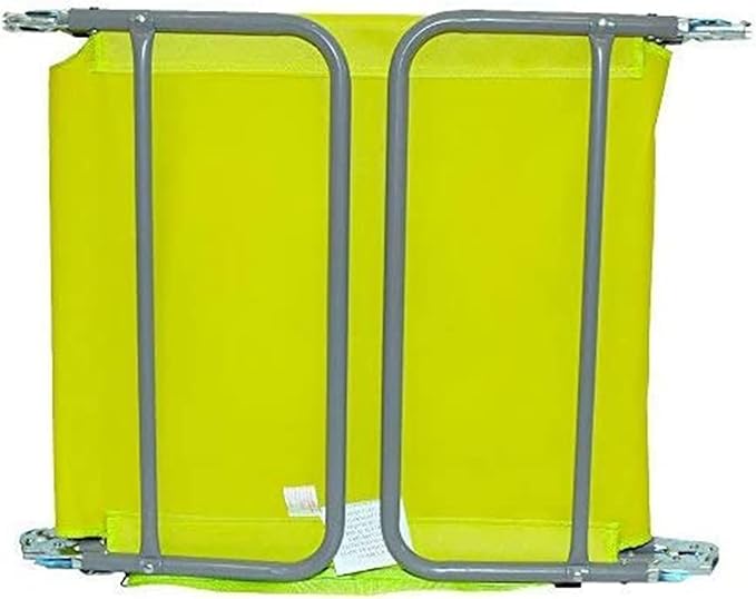 Ostrich Chaise Lounge Outdoor Portable Folding 3 Position Chair for Beach, Patio, Camp, and Pool with Carrying Strap, Neon Green (4 Pack)