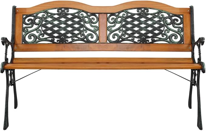 JHshop Patio Garden Bench 49" Outdoor Loveseat Chairs, Patio Park Bench, Outdoor Garden Bench - Photo 1