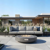 Sundale Outdoor 4 Pieces Patio Furniture Set, Metal Sectional Sofa Patio Conversation Set with 6 Inch Cushions, Modern - Photo 7