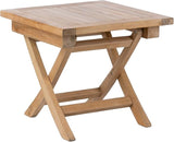 Teak Wood Folding 20”-Inch Outdoor Coffee Table - Perfect for Camping & Outdoor Entertaining - Ideal for Backyard - Photo 1