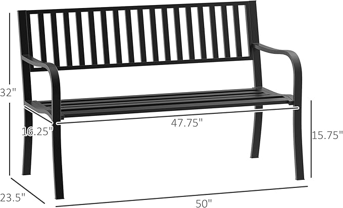 GOWE Outdoor Garden Bench, Patio Bench