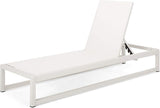 Christopher Knight Home Eudora Outdoor Chaise Lounge (Set of 2), White - Photo 8