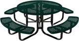 COATEDOUTDOORFURNITURE Heavy-Duty Portable Outdoor Kids Table with Umbrella Hole, Punched Steel Kids Picnic Table - Photo 1