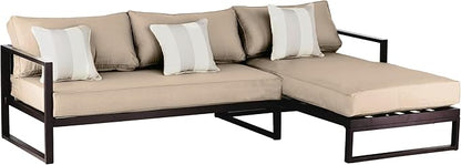 Serta Catalina Modern Outdoor Patio Furniture Collection with Bronze Metal Frame Finish, Sectional, Bronze